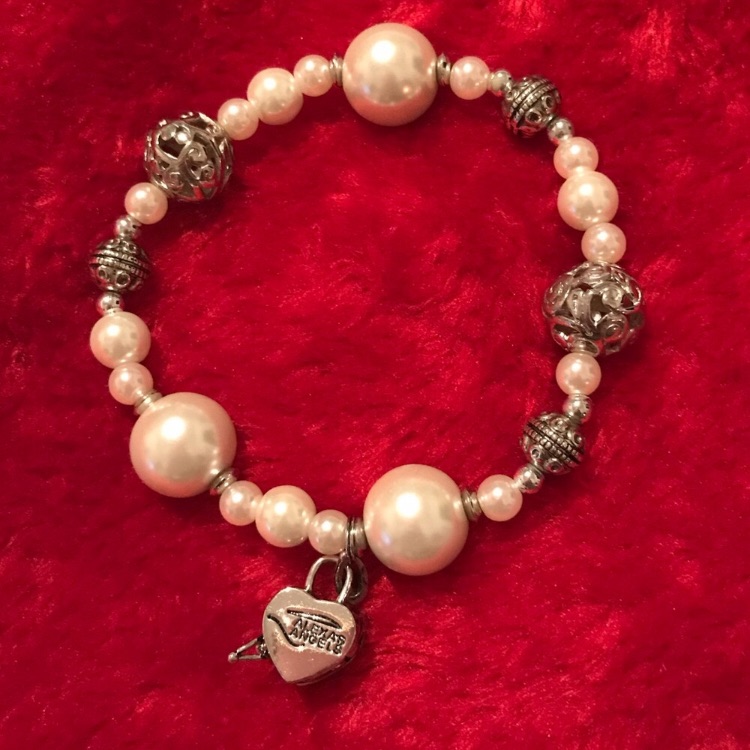 Vintage Alexa’s Angels Prayer Box Stretch Bracelet
